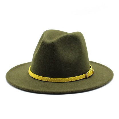 Women Big Brimmed  Felt Woolen Hat