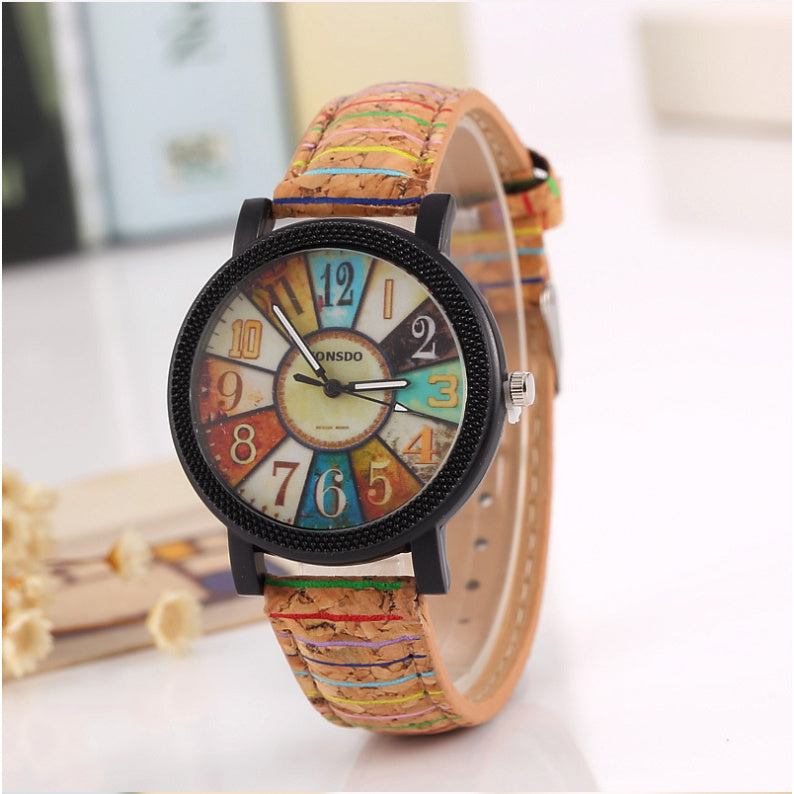 Women Casual Leather Wrist Clock Watch