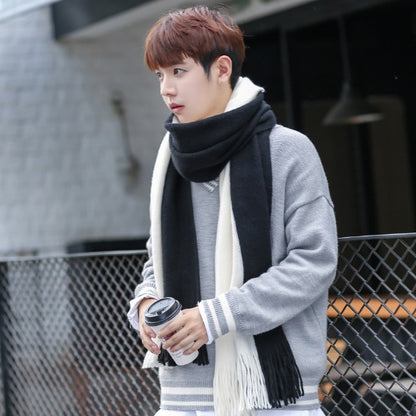 Men Match Colors Fashion Scarves
