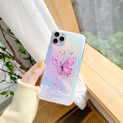 Colorful butterfly cell phone case