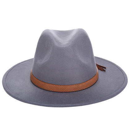 Female Woolen Jazz  Fashion Top Hat