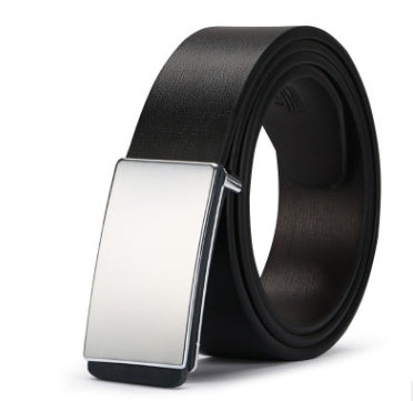 Men Smooth PU Leather Belt