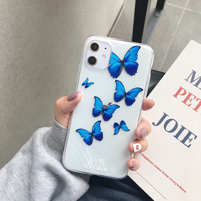 Colorful butterfly cell phone case