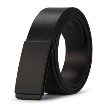 Men Smooth PU Leather Belt
