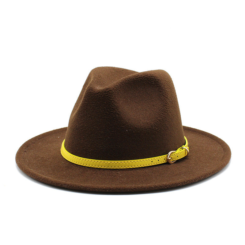 Women Big Brimmed  Felt Woolen Hat