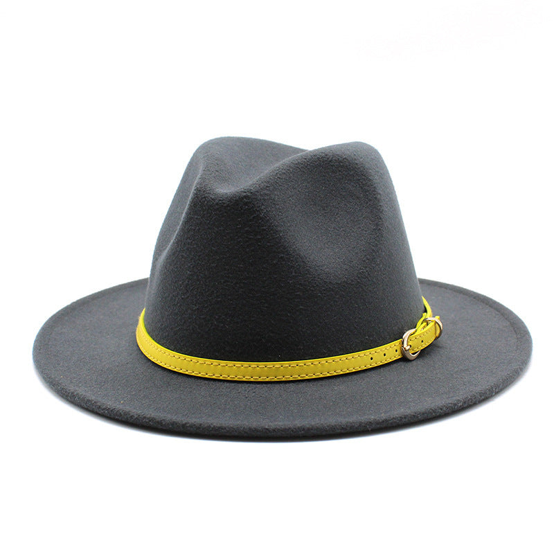 Women Big Brimmed  Felt Woolen Hat