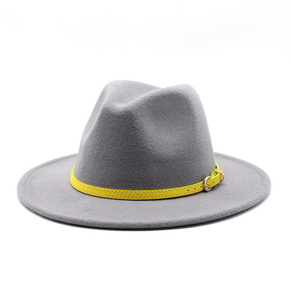 Women Big Brimmed  Felt Woolen Hat