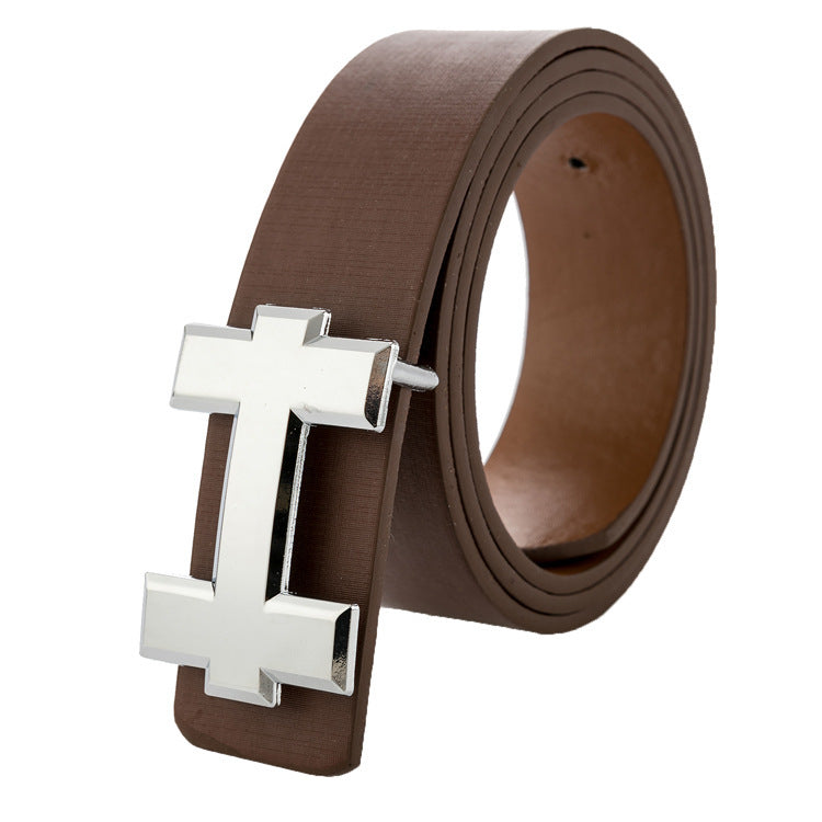 Women Luxury Designer H Brand PU Leather Belt