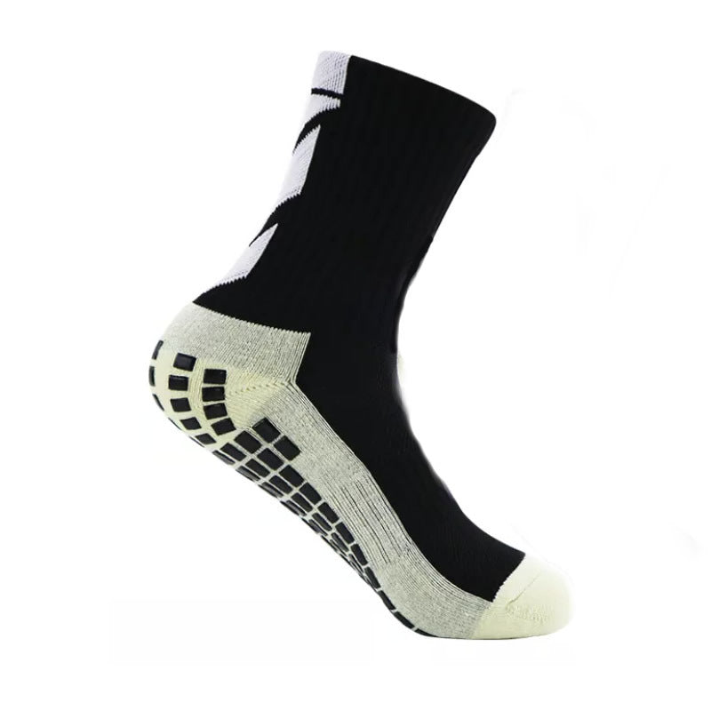 Men's Glue Dispensing Non-slip Athletic Socks Arrow Soccer Sweat Absorption
