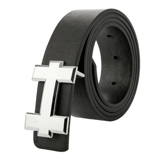 Women Luxury Designer H Brand PU Leather Belt