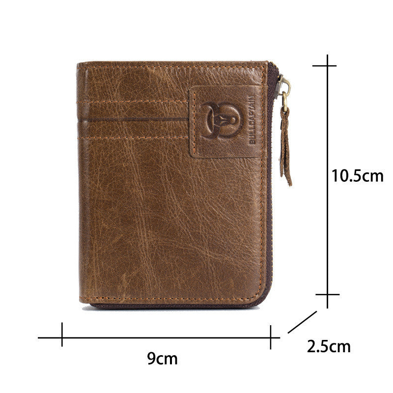 Men Captain Bull Zipper purse