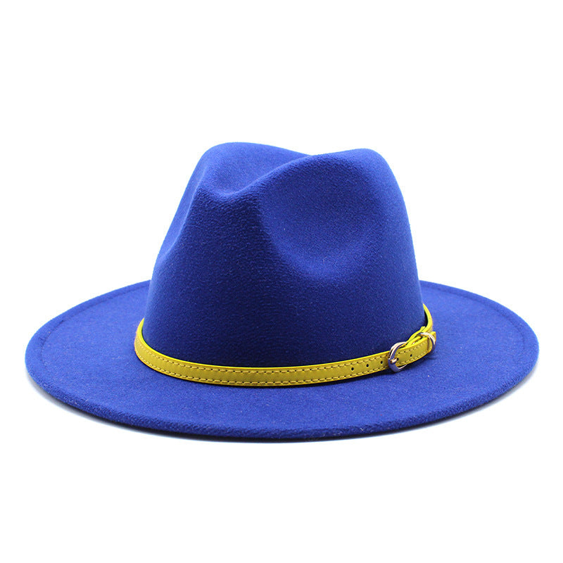 Women Big Brimmed  Felt Woolen Hat