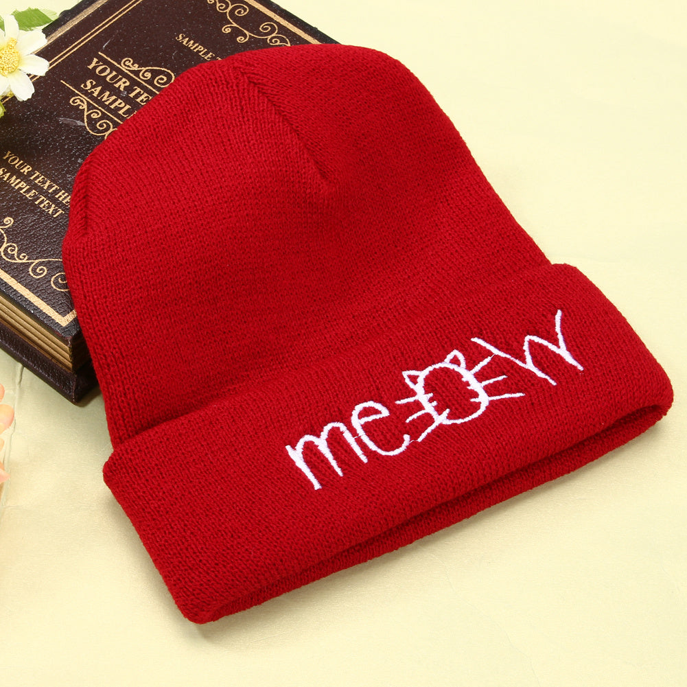 Women Casual Knitted Wool   Hip Hop Hat