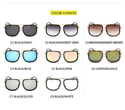 Big Frame Sunglasses Men Square