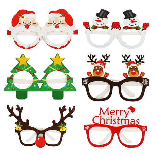 Santa Elk Glasses Frames - Xmas Decorations & Gifts