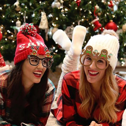 Santa Elk Glasses Frames - Xmas Decorations & Gifts