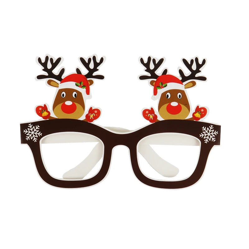 Santa Elk Glasses Frames - Xmas Decorations & Gifts