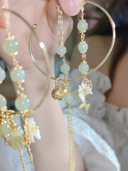 Butterfly Shadow Imitation Hetian Jade Butterfly Bracelet Female