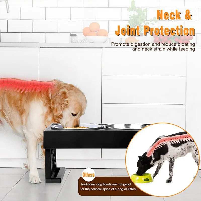 Dog Elevated Stand Dish Bowl