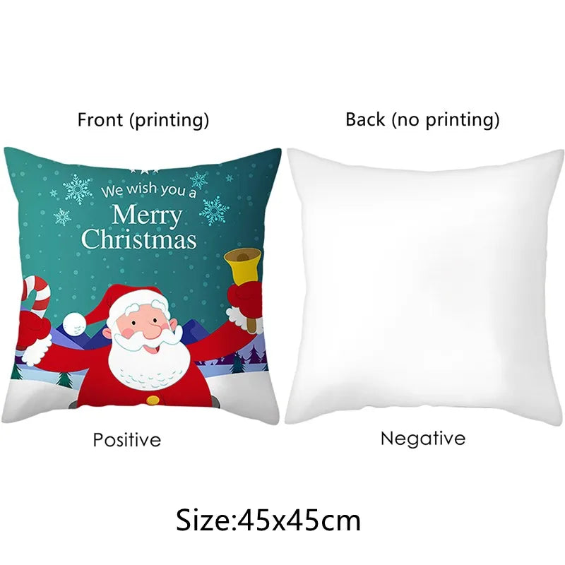 Merry Christmas Home Decor Cushion Cover