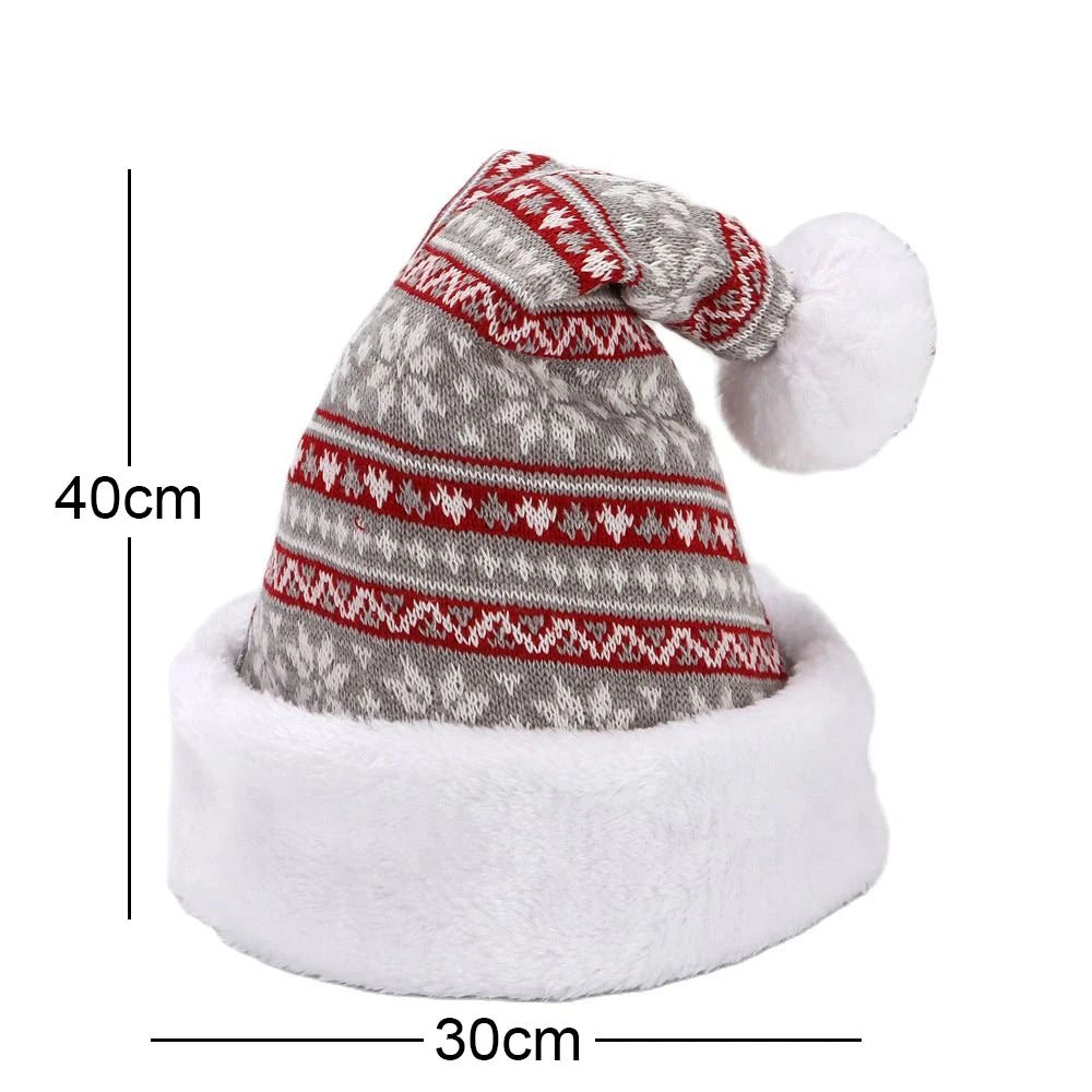 Snow Deer Knitted Woollen Christmas Hat