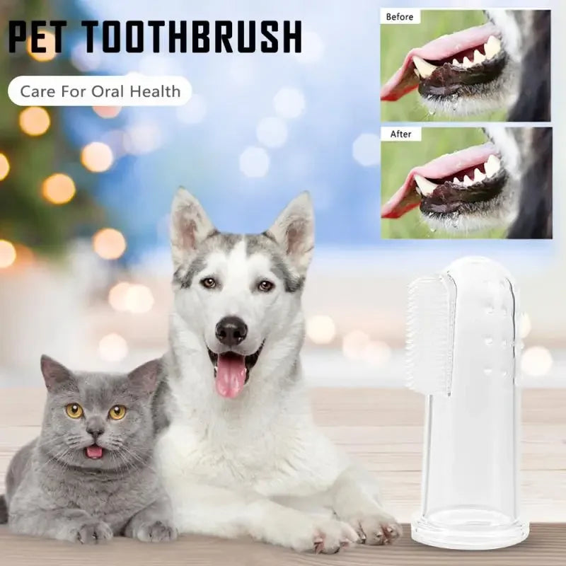 Dog Soft Cleaning Finger Toothbrush