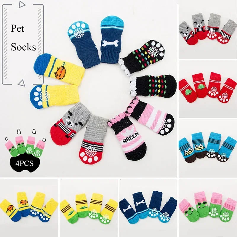 Winter Christmas  Cute Pattern Dog Socks
