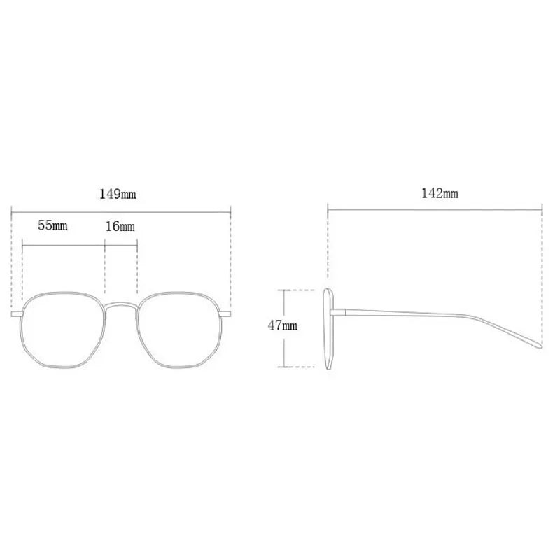 New Men Square Polarized Light Sunglasses