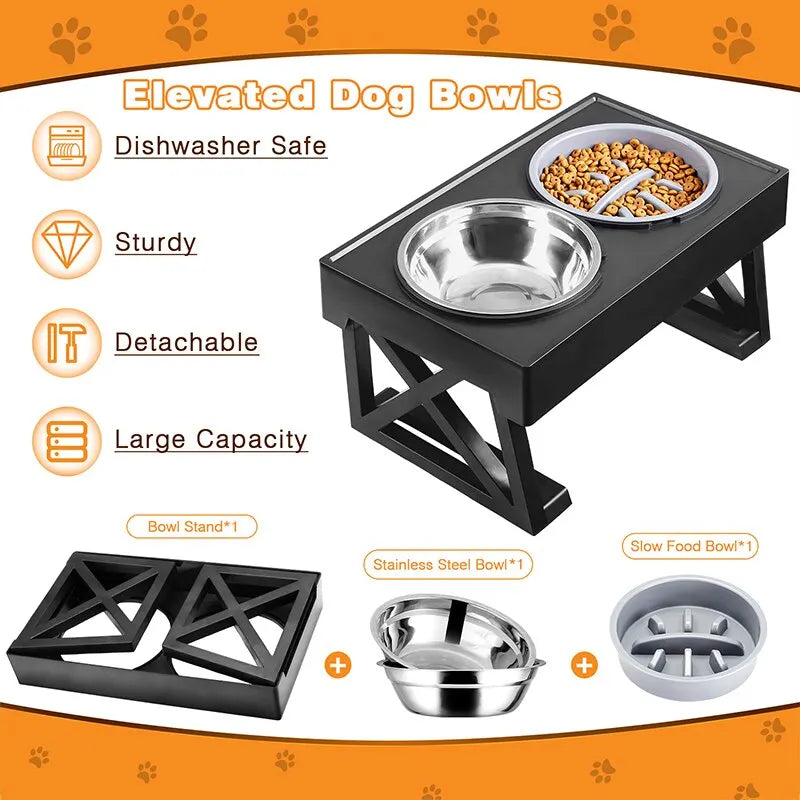 Dog Elevated Stand Dish Bowl
