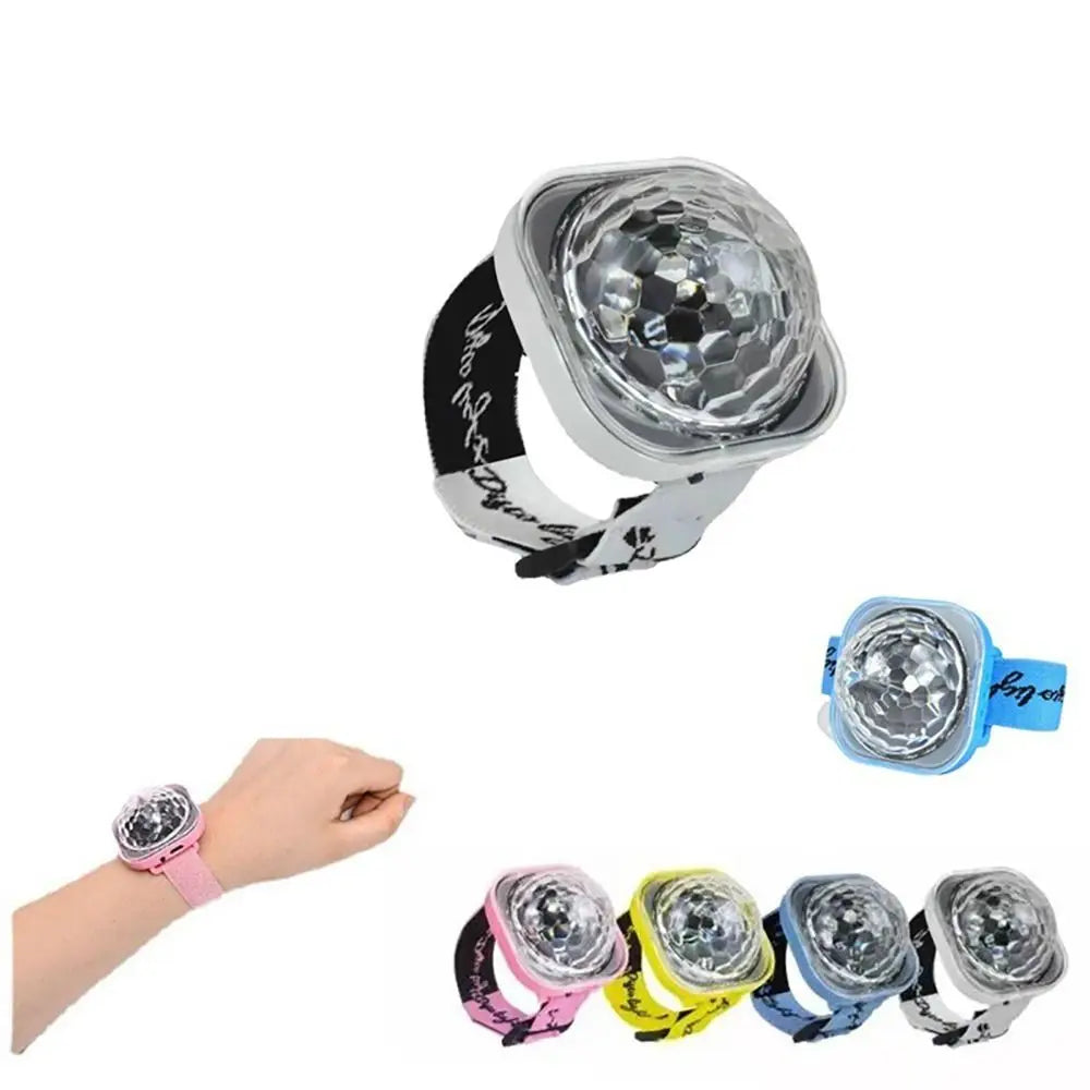New Year Rechargeable Mini Strobe Light Portable Colorful Bracelet Light
