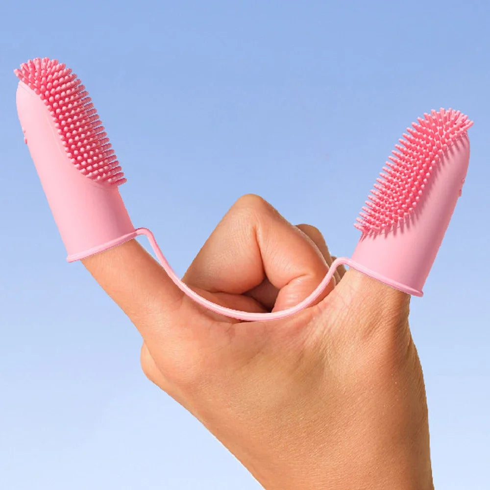 Dog Super Soft Double Finger Toothbrush