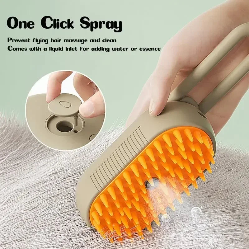 Pet 3 in1 Electric Spray Hair Brush