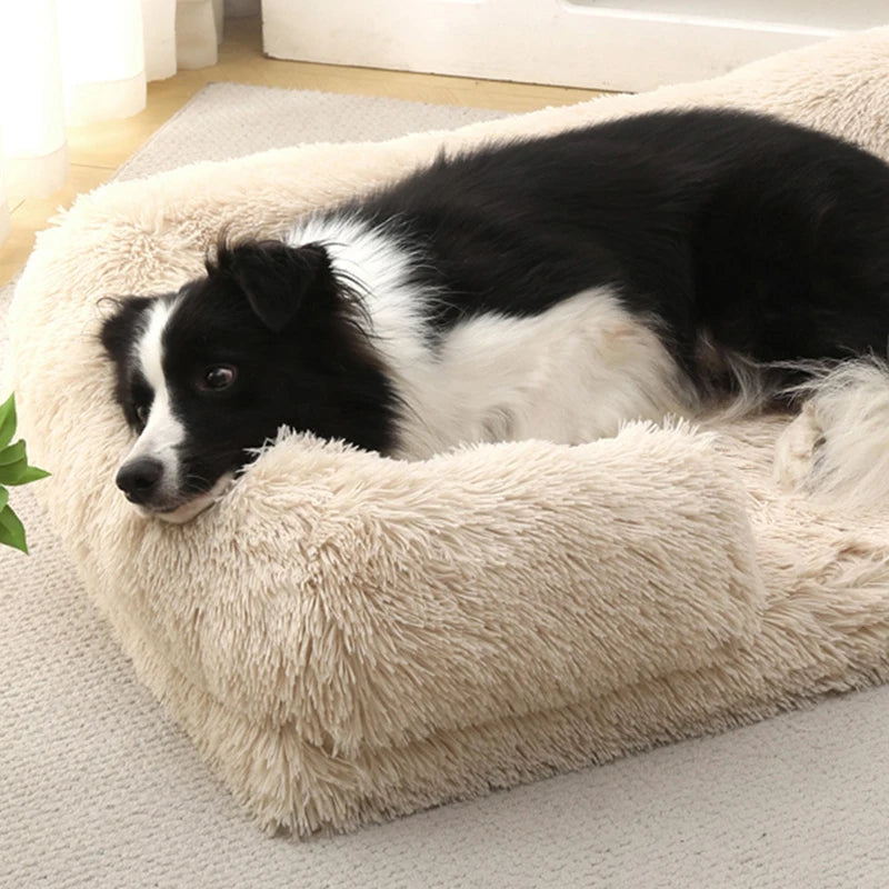 Pet Washable Plush Winter Warm Bed