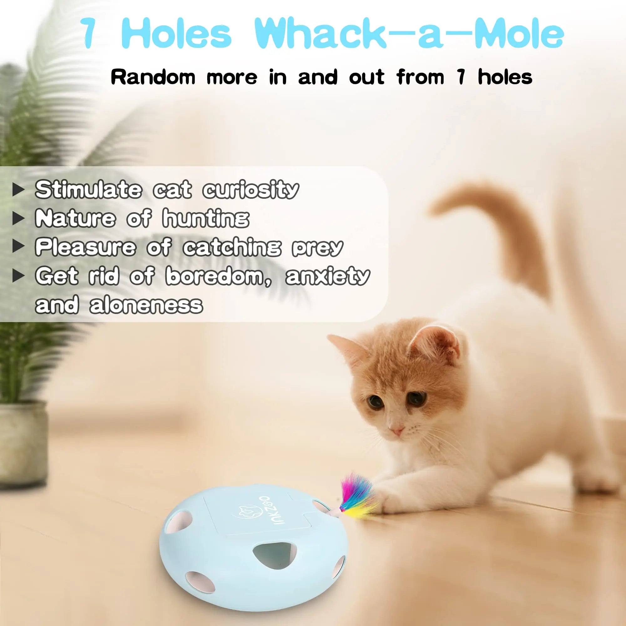 Cat Mice Whack Interactive Toy
