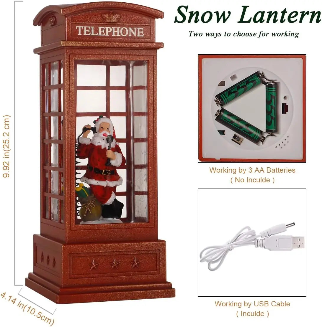 Christmas Snow Globe Lantern Gift