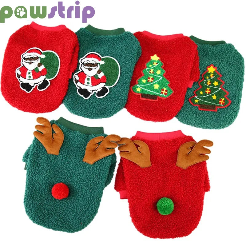 Christmas Winter Warm Dog Sweater for Small Dogs