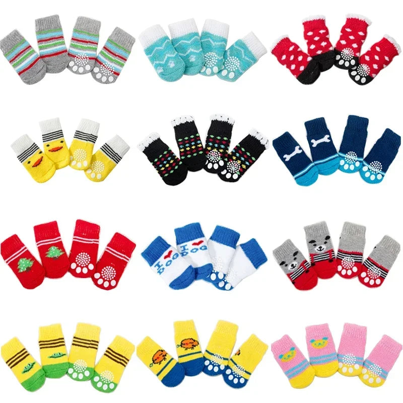 Winter Christmas  Cute Pattern Dog Socks