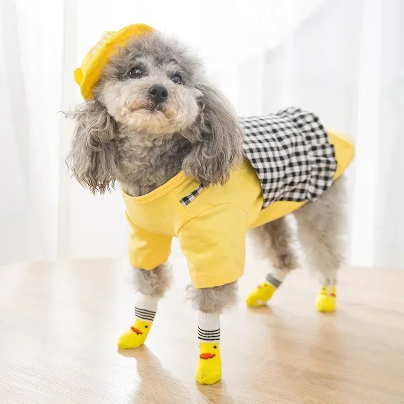 Winter Christmas  Cute Pattern Dog Socks