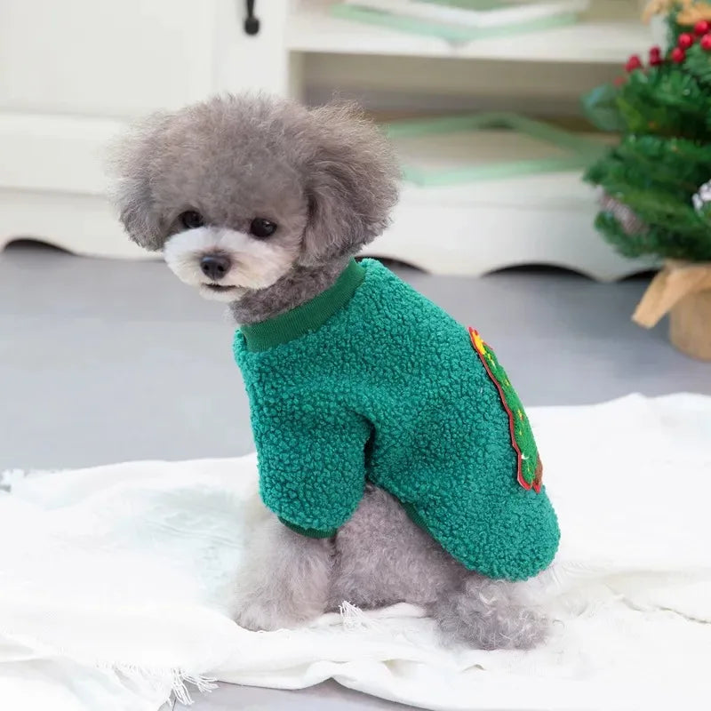 Christmas Winter Warm Dog Sweater for Small Dogs