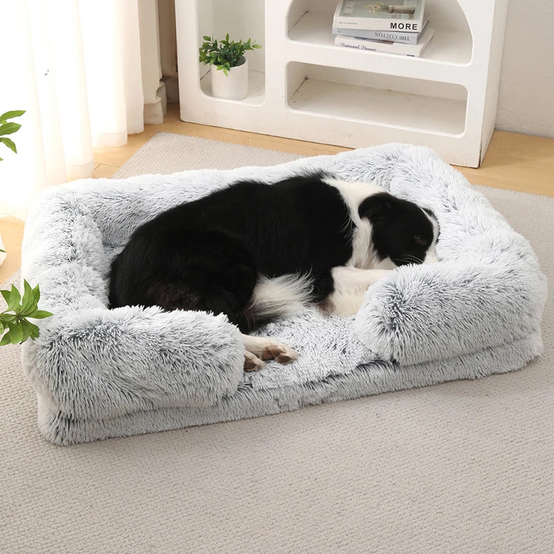 Pet Washable Plush Winter Warm Bed