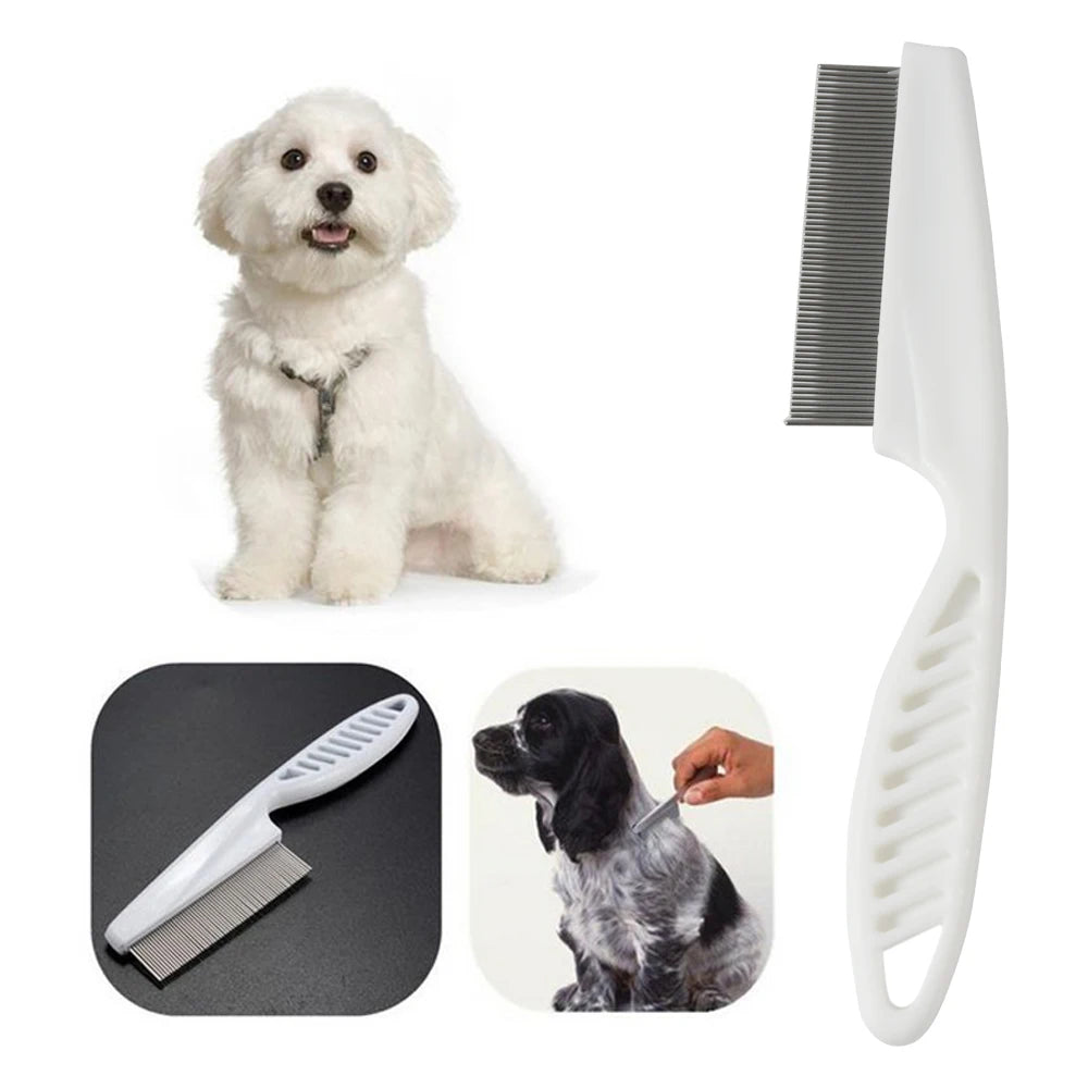 Pet Stainless Steel Comfort Flea Hair Comb