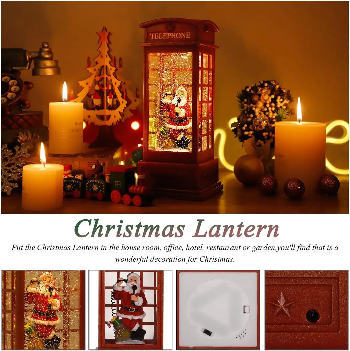 Christmas Snow Globe Lantern Gift