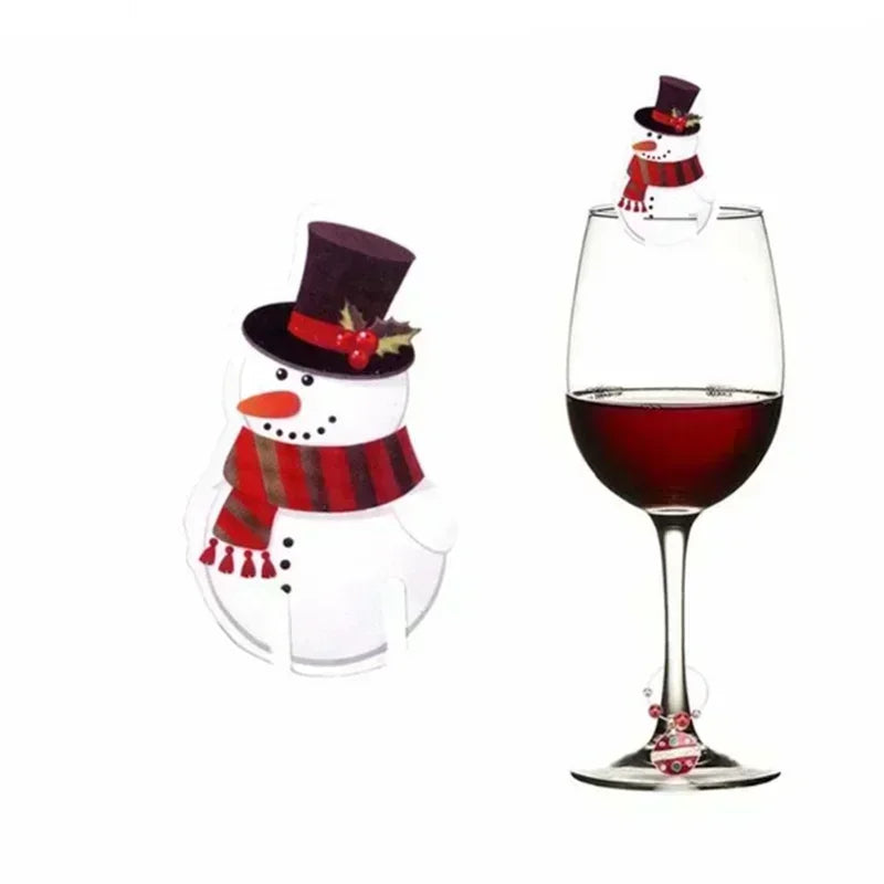 Christmas Santa Wine Glass Hat