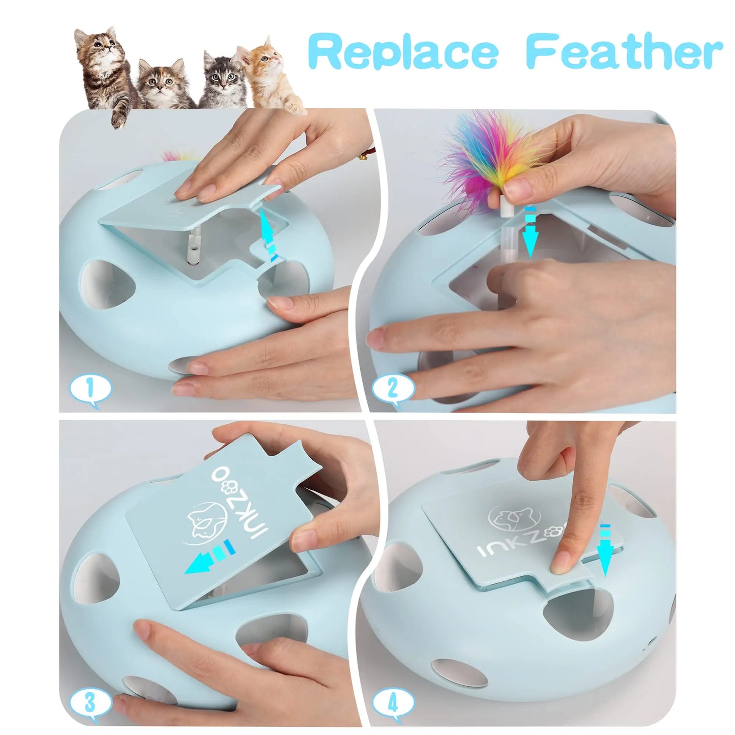 Cat Mice Whack Interactive Toy