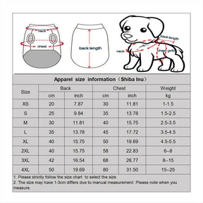 Christmas Dog Clothes Warm Lining Dog Sweatershirt