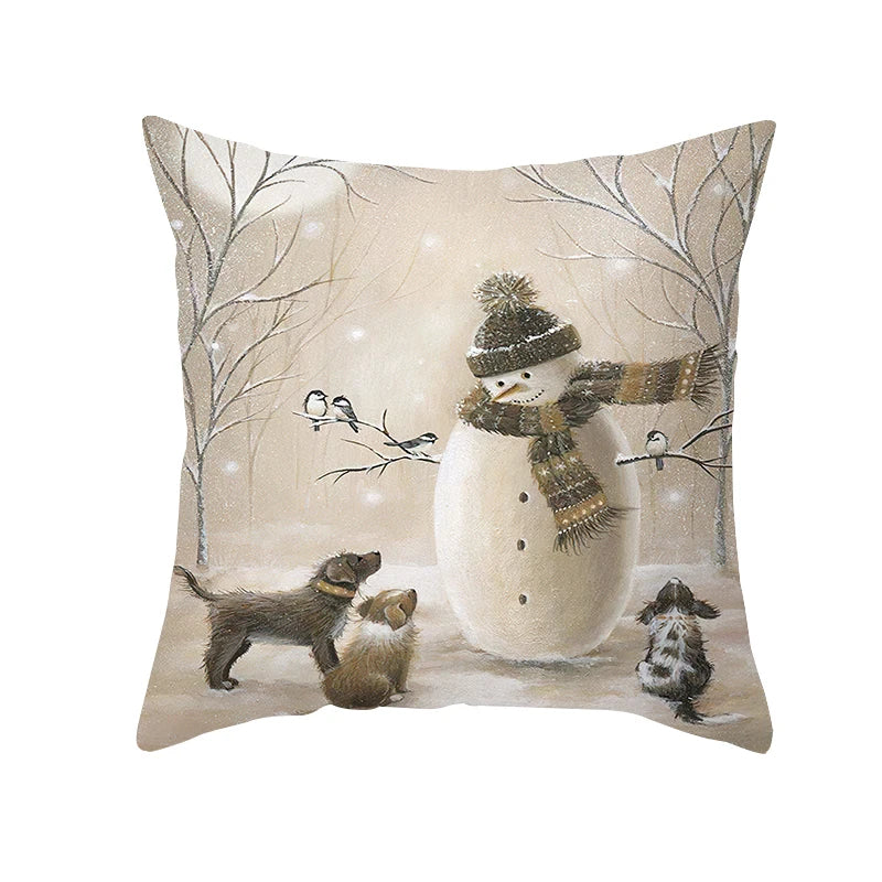 Merry Christmas Home Decor Cushion Cover