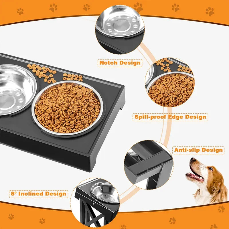 Dog Elevated Stand Dish Bowl