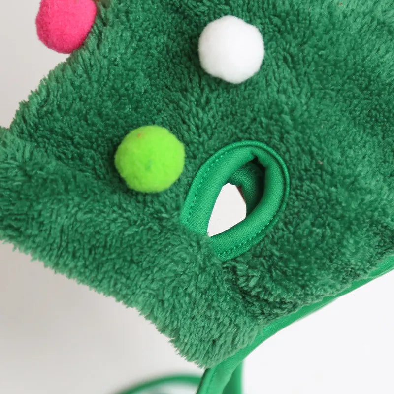 Pet Christmas Hat Scarf Dog