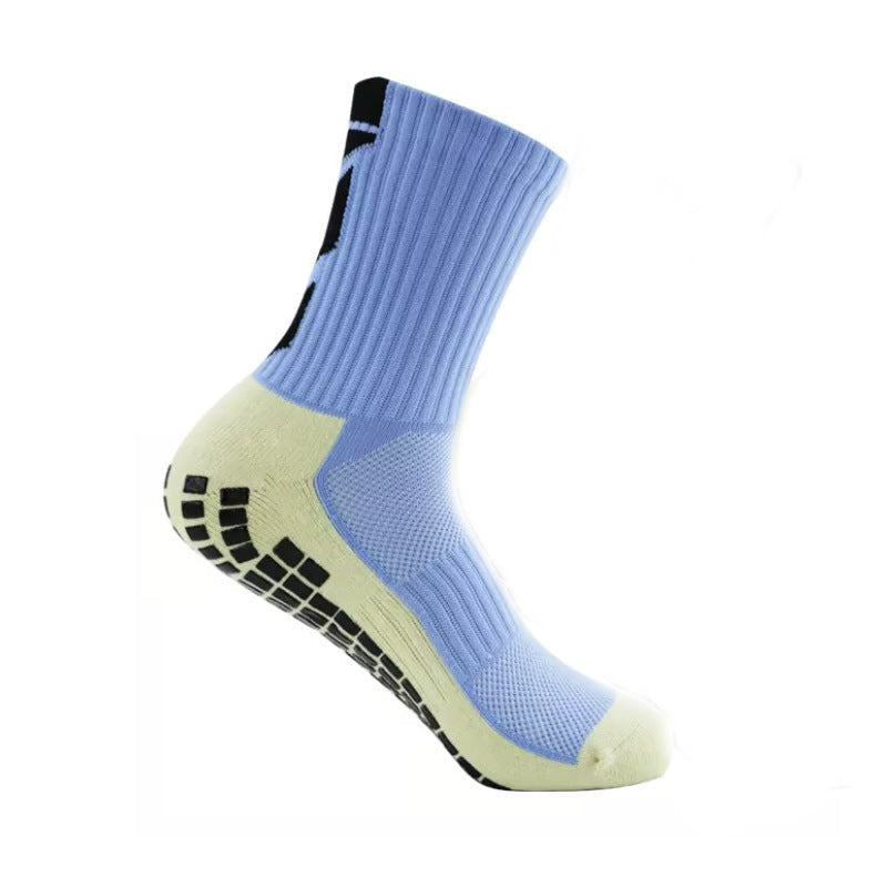 Men's Glue Dispensing Non-slip Athletic Socks Arrow Soccer Sweat Absorption