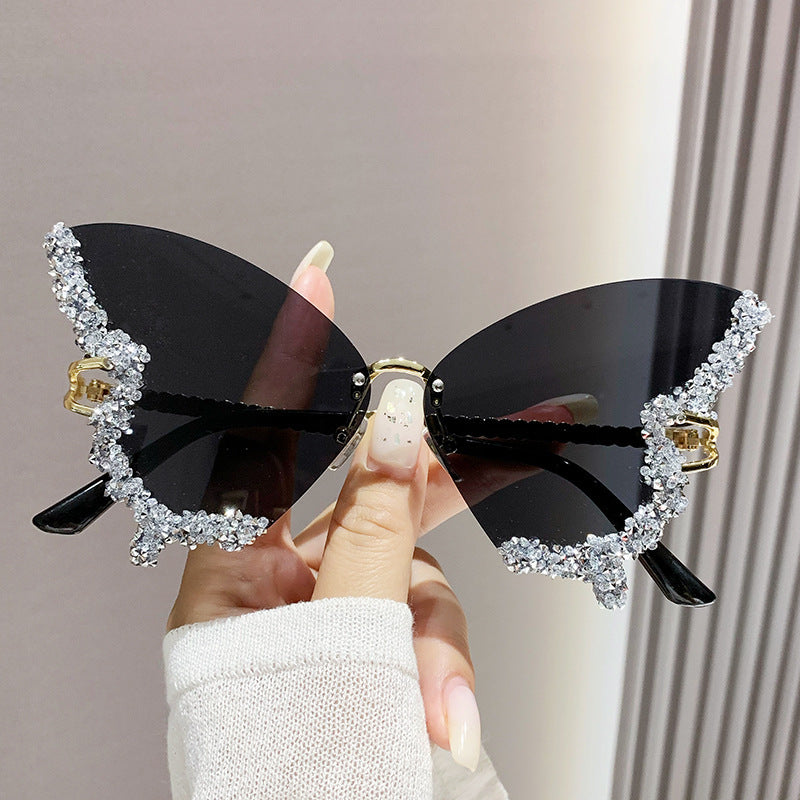 Women Luxury Diamond Butterfly Eyewear